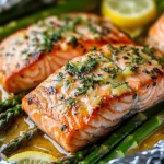 Gebackener Lachs in Folie mit Spargel verzaubert Gaumen! First Image First Image