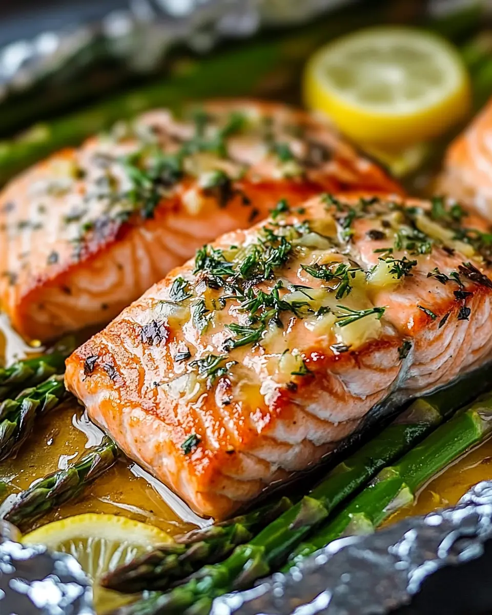 Gebackener Lachs in Folie: Juicy Delight with Spargel Magic!